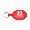 Promotional Oval Flexible Key Tag Translucent Red 504