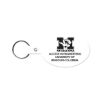 Promotional Oval Flexible Key Tag White 504