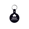 Promotional Circle Flexible Key Tag Black 505