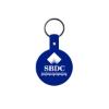 Promotional Circle Flexible Key Tag Blue 505