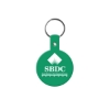 Promotional Circle Flexible Key Tag Dark Green 505
