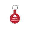 Promotional Circle Flexible Key Tag Red 505