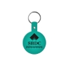 Promotional Circle Flexible Key Tag Translucent Aqua Blue 505