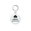 Promotional Circle Flexible Key Tag Translucent Frost White 505