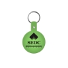 Promotional Circle Flexible Key Tag Translucent Lime Green 505