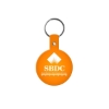 Promotional Circle Flexible Key Tag Translucent Orange 505
