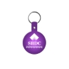 Promotional Circle Flexible Key Tag Translucent Purple 505