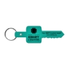 Promotional Key Flexible Key Tag Translucent Aqua Blue 506