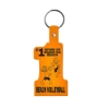 Promotional #1 Flexible Key Tag Translucent Orange 509