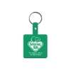 Promotional Square Flexible Key Tag Dark Green 512