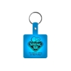 Promotional Square Flexible Key Tag Translucent Blue 512
