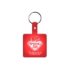 Promotional Square Flexible Key Tag Translucent Red 512