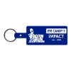Promotional Rectangle Flexible Key Tag Blue 516