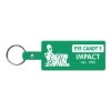 Promotional Rectangle Flexible Key Tag Dark Green 516