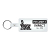Promotional Rectangle Flexible Key Tag Translucent Frost White 516