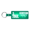 Promotional Rectangle Flexible Key Tag Translucent Green 516
