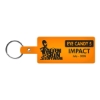 Promotional Rectangle Flexible Key Tag Translucent Orange 516