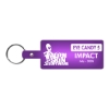 Promotional Rectangle Flexible Key Tag Translucent Purple 516
