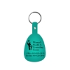 Promotional Tab Flexible Key Tag Translucent Aqua Blue 519