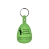 Promotional Tab Flexible Key Tag Translucent Lime Green 519