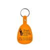 Promotional Tab Flexible Key Tag Translucent Orange 519