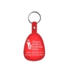 Promotional Tab Flexible Key Tag Translucent Red 519