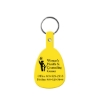 Promotional Tab Flexible Key Tag Yellow 519