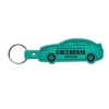Promotional Car Flexible Key Tag Translucent Aqua Blue 520