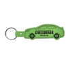 Promotional Car Flexible Key Tag Translucent Lime Green 520