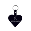Promotional Heart Flexible Key Tag Black 522