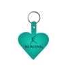 Promotional Heart Flexible Key Tag Translucent Aqua Blue 522