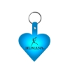 Promotional Heart Flexible Key Tag Translucent Blue 522