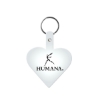 Promotional Heart Flexible Key Tag Translucent Frost White 522