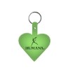 Promotional Heart Flexible Key Tag Translucent Lime Green 522