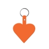 Promotional Heart Flexible Key Tag Translucent Orange 522