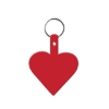 Promotional Heart Flexible Key Tag Translucent Red 522