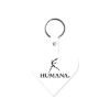 Promotional Heart Flexible Key Tag White 522