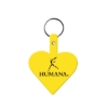Promotional Heart Flexible Key Tag Yellow 522