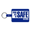 Promotional Large Rectangle Flexible Key Tag Blue 528