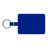 Promotional Large Rectangle Flexible Key Tag Translucent Aqua Blue 528