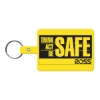 Promotional Large Rectangle Flexible Key Tag Yellow 528