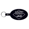 Promotional Large Oval Flexible Key Tag Black 533