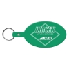 Promotional Large Oval Flexible Key Tag Dark Green 533