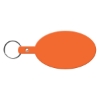 Promotional Large Oval Flexible Key Tag Orange 533