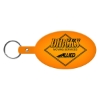 Promotional Large Oval Flexible Key Tag Translucent Orange 533