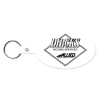 Promotional Large Oval Flexible Key Tag White 533