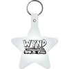 Promotional Star Flexible Key Tag Translucent Frost White 565