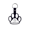 Promotional Paw Flexible Key Tag Black 568