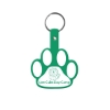 Promotional Paw Flexible Key Tag Dark Green 568