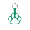 Promotional Paw Flexible Key Tag Green 568